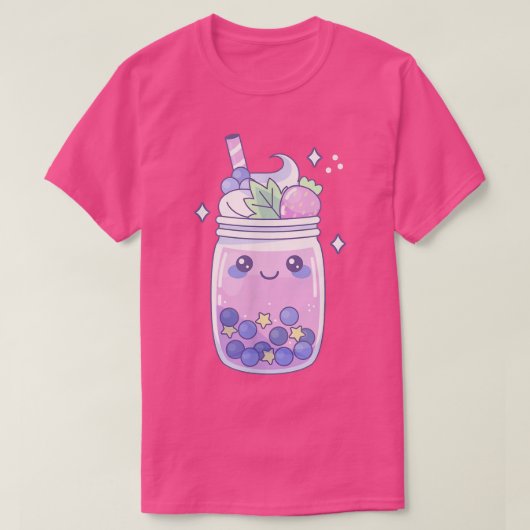 Erdbeere Bubble Milk Tee Boba Niedlich Kawaii Aest (Design vorne)