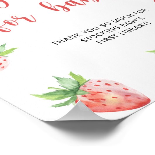 Erdbeere - Bücher für Kinder Poster (Ecke)