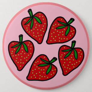 Erdbeere Button