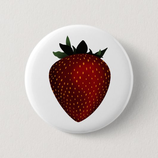 Erdbeere Button (Vorderseite)