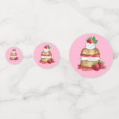 Erdbeere Cake Shortcake Brautparty Geburtstag Konfetti (Vorderseiten)