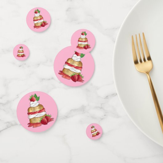 Erdbeere Cake Shortcake Brautparty Geburtstag Konfetti (Gruppe)
