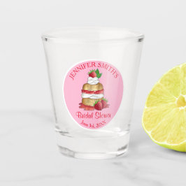 Erdbeere Cake Shortcake Brautparty Geburtstag Schnapsglas
