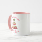 Erdbeere Cake Shortcake Brautparty Geburtstag Tasse (Vorderseite Links)