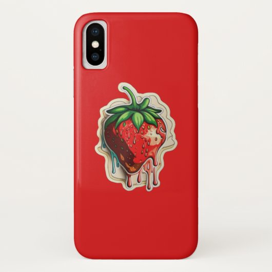 Erdbeere Case-Mate iPhone Hülle (Rückseite)