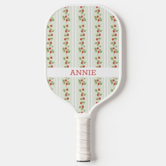 Erdbeere Cottagecore Pickleball Paddle (Vorderseite)