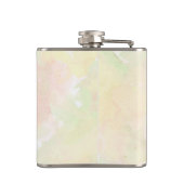 Erdbeere Creme Splash! Aquarell Flachmann (Rückseite)