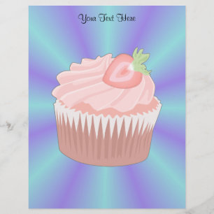 Erdbeere Cupcake Letterhead