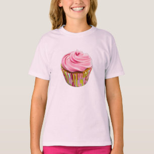 Erdbeere Cupcake mit rosa Zuckerguss T-Shirt