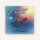 Erdbeere Daiquiri (#10 von 12 Sets mit Rezept für  Notizblock (Vorderseite)
