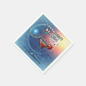 Erdbeere Daiquiri (#10 von 12 Sets mit Rezept für Serviette (Ecke)