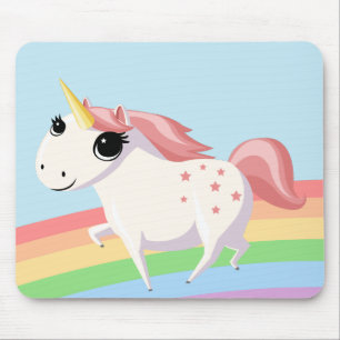 Erdbeere das Einhorn Mousepad
