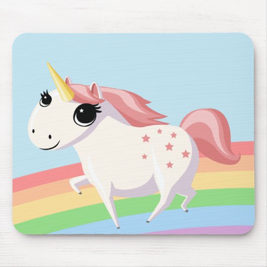 Erdbeere das Einhorn Mousepad (Vorne)