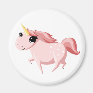 Erdbeere das rosa Einhorn Magnet