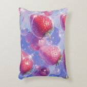 Erdbeere Dekokissen (Vorderseite(Vertikal))