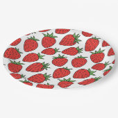 Erdbeere | Die schöne Dekoration des Party Pappteller (Schrägansicht)