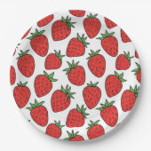 Erdbeere | Die schöne Dekoration des Party Pappteller (Vorderseite)