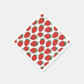 Erdbeere | Die schöne Dekoration des Party Serviette (Ecke)