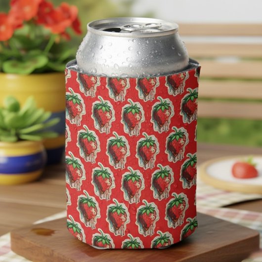 Erdbeere Dosenkühler