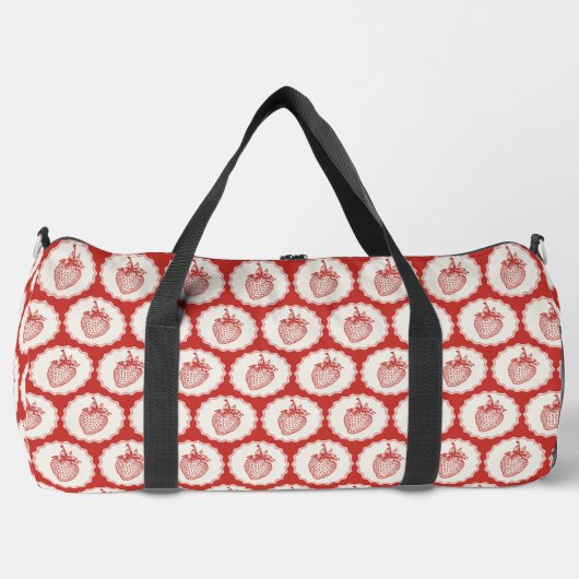 Erdbeere Duffle Bag (Vorderseite)