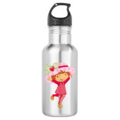 Erdbeere Edelstahlflasche (Vorderseite)