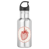 Erdbeere Edelstahlflasche (Vorderseite)