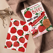 Erdbeere Einladung zum ersten Geburtstag