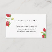 Erdbeere | Einlegekarten mit Süßigkeiten Begleitkarte (Vorderseite)