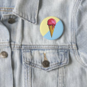 Erdbeere Eis-Creme Button (Beispiel)