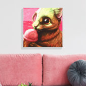 Erdbeere Eis Creme Canvas Print Leinwanddruck (Insitu (Wohnzimmer))