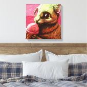 Erdbeere Eis Creme Canvas Print Leinwanddruck (Insitu (Schlafzimmer))