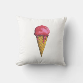 Erdbeere Eis-Creme Kissen