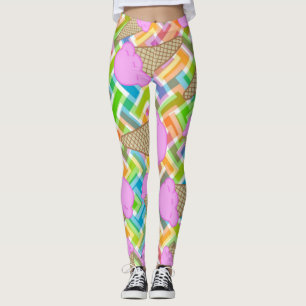 Erdbeere Eis Creme Leggings
