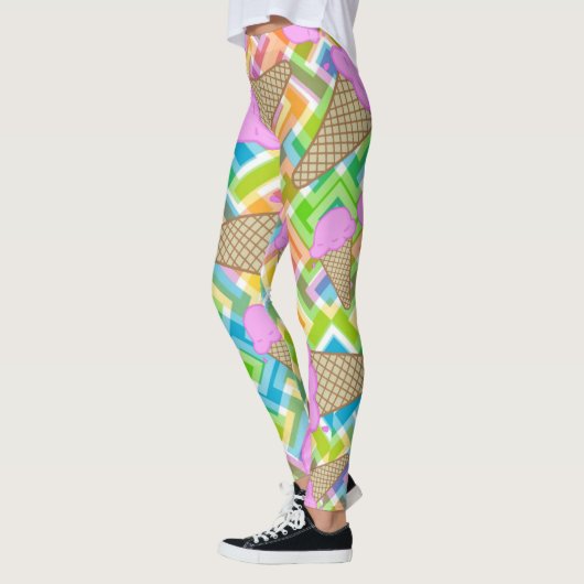 Erdbeere Eis Creme Leggings (Links)