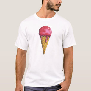 Erdbeere Eis-Creme T-Shirt