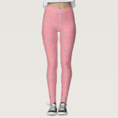 Erdbeere Eislaufe Leggings (Vorderseite)