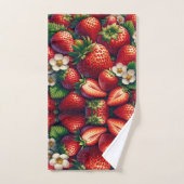 Erdbeere Erdbeeren Kernpunkt Badhandtuch Set (Handtuch)