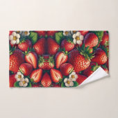 Erdbeere Erdbeeren Kernpunkt Badhandtuch Set (Handtuch)