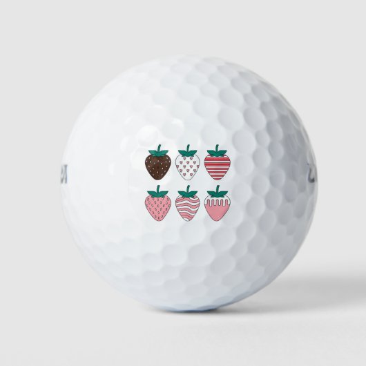 Erdbeere Erdbeeren Obst Lover Bauern Garten Golfball (Vorderseite)