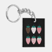Erdbeere Erdbeeren Obst Lover Bauern Garten Schlüsselanhänger (Vorderseite links)