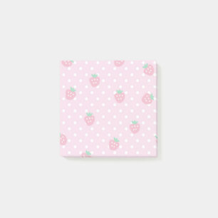 Erdbeere erfreuen klebrige Noten Post-it Klebezettel