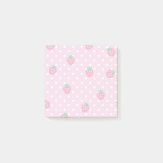 Erdbeere erfreuen klebrige Noten Post-it Klebezettel