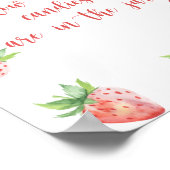 Erdbeere - erraten Sie, wie viele Bonbons Poster (Ecke)