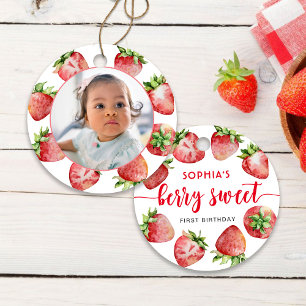 Erdbeere Erster Geburtstag Berry Sweet Keramik Ornament