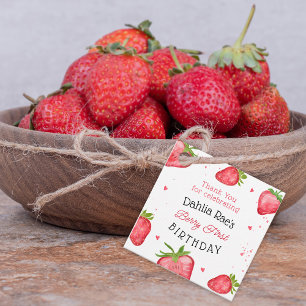 Erdbeere Erster Geburtstag Erdbeere Geschenkanhänger