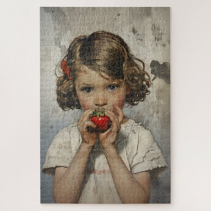 Erdbeere essen puzzle