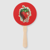 Erdbeere Fächer (Rückseite)