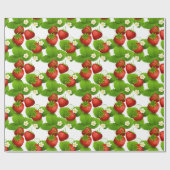 Erdbeere Fields Geschenkpapier (Flach)