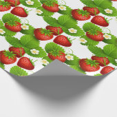 Erdbeere Fields Geschenkpapier (Ecke)