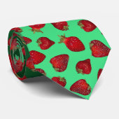 Erdbeere Fields Krawatte (Gerollt)